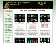 Tablet Screenshot of holiday-light-express.com